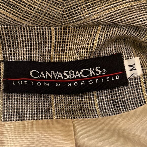 Canvasbacks SZ M Vintage Patchwork longline oversized blazer Artsy 80's Timeless - Picture 11 of 12